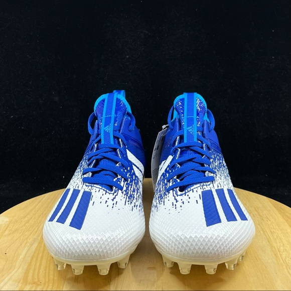 Adidas Adizero Scorch Football Cleats Navy Blue/White FW4086 Mens Sz 12.5 - Picture 3 of 10